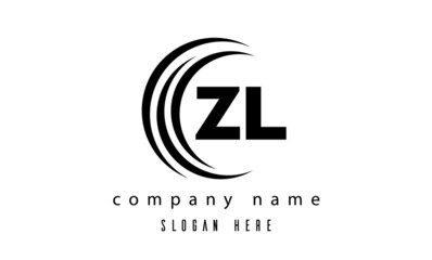 technology ZL latter logo vector