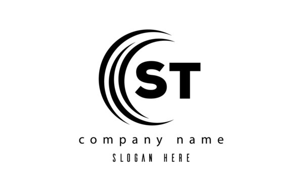 ST Technology Latter Logo Vector