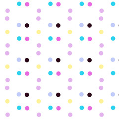 Abstract colorful  texture dots pattern with white background.