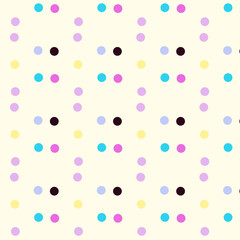 Vintage colorful dotted pattern.