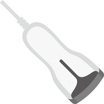 Illustration of a white barcode reader