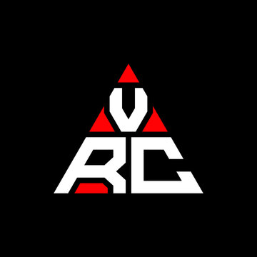 VRC triangle letter logo design with triangle shape. VRC triangle logo design monogram. VRC triangle vector logo template with red color. VRC triangular logo Simple, Elegant, and Luxurious Logo. VRC 