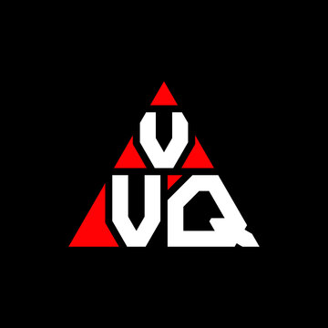 VVQ triangle letter logo design with triangle shape. VVQ triangle logo design monogram. VVQ triangle vector logo template with red color. VVQ triangular logo Simple, Elegant, and Luxurious Logo. VVQ 