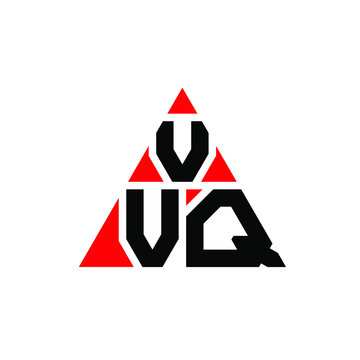 VVQ triangle letter logo design with triangle shape. VVQ triangle logo design monogram. VVQ triangle vector logo template with red color. VVQ triangular logo Simple, Elegant, and Luxurious Logo. VVQ 