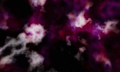 Space with cosmic clouds or the Milky Way full of colorful stars in the sky. Galaxy with clouds....