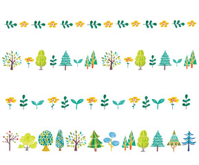 木のライン装飾