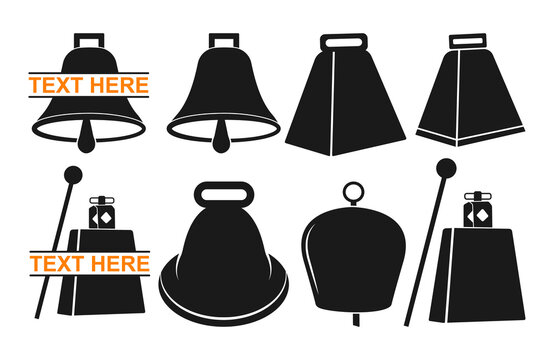 Cowbell, Cowbell Silhouette, Cowbell Icon, Cowbell Vector, Cowbell Clipart Illustration