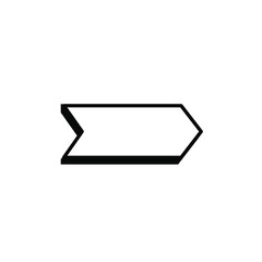 simple sign black and white arrow vector