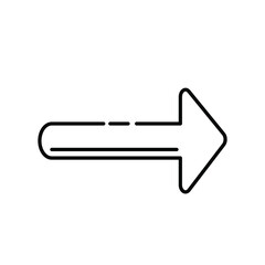 simple doodle arrow vector