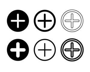 Fototapeta premium プラスアイコン