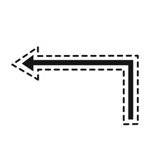 dotted arrow vector direction