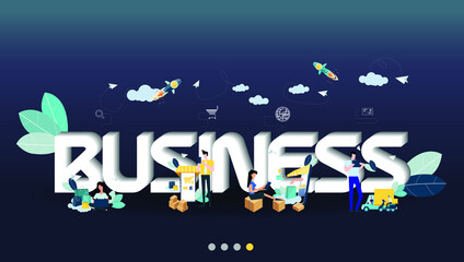 Naklejka premium Illustration business.design idea and concept think creativity. for Social network,Internet connection, success,plan,think,search,analyze,communicate, futuristic idea innovation technology modern.