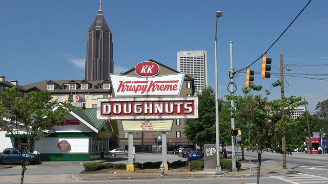 Krispy Kreme doughnuts in Atlanta - ATLANTA, GEORGIA - APRIL 22, 2016