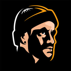 Bearded man with beanie hat