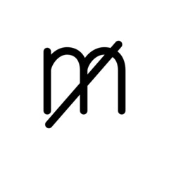 通貨記号　ミル　ベクターイラスト