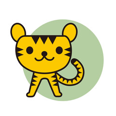 寅、虎、とら年年賀状イラスト