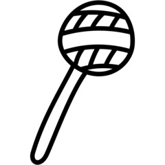 lollipop hand drawn outline icon