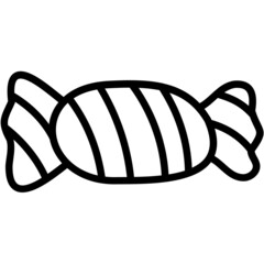 Naklejka premium candy hand drawn outline icon