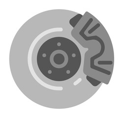 car rotor flat icon