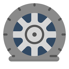 Obraz premium flat tire flat icon