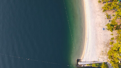 Sandy beach at Lake Biwa