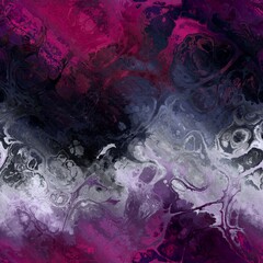 Seamless ethereal purple marble swirls background texture