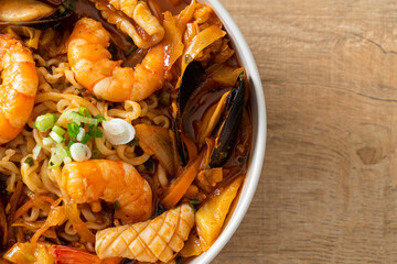 Jjamppong -  Korean Seafood Noodle Soup