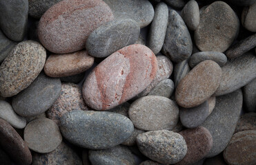 Zen closeup river-stone and rock wallpaper background