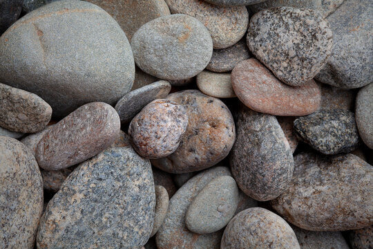 Zen closeup river-stone and rock wallpaper background