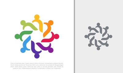 Global Community Logo Icon Elements Template. Community human Logo template vector. Community health care. Abstract Community logo. Social Networking logo designs.