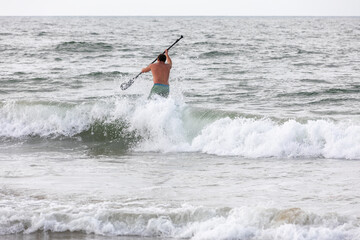 surfing the waves