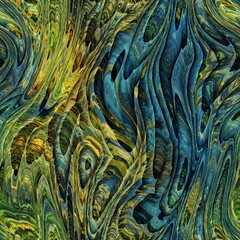 Seamless abstract blue yellow wavy background