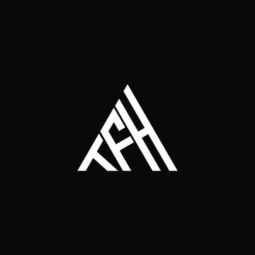 TFH letter logo creative design. TFH unique design