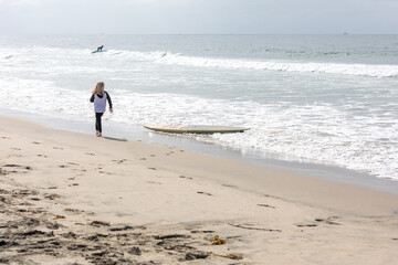 surfer on the beach