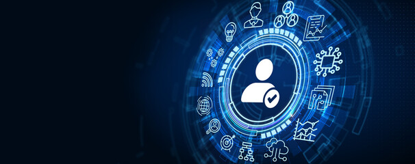 Business, Technology, Internet and network concept. Human Resources HR management recruitment employment headhunting concept.