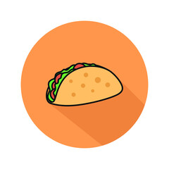 simple vector icon taco design