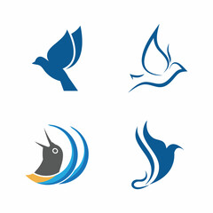 Bird Logo Template Design Vector, Emblem, Design Concept, Creative Symbol, Icon