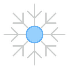 An editable design icon of ice flake