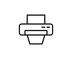 Printer line icon