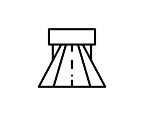 Road line icon