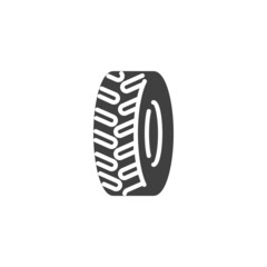 Car tyre vector icon