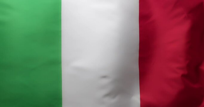 Waving flag of Italy as background