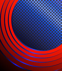 Metal Circle Bg With Hole