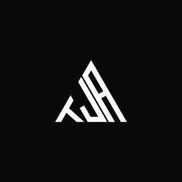 TJA letter logo creative design. TJA unique design
