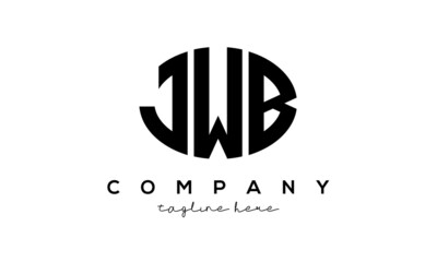 JWB three Letters creative circle logo design