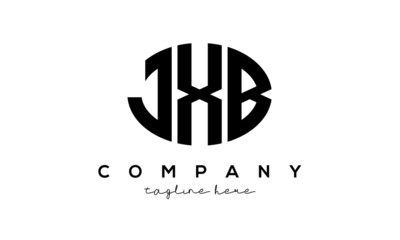 JXB three Letters creative circle logo design