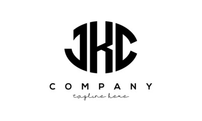 JKC three Letters creative circle logo design