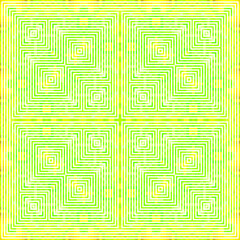 Creative lines pattern colored squares. Colored art festival abstract lines symmetrical background. Mosaic colorful beautiful squares. Modern art color pattern ornament decorative illustration.