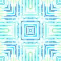 Creative lines pattern colored squares. Colored art festival abstract lines symmetrical background. Mosaic colorful beautiful squares. Modern art color pattern ornament decorative illustration.