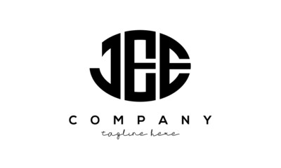 JEE three Letters creative circle logo design